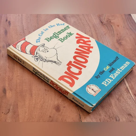 1st Edition Cat In The Hat Beginner Dictionary - Dr. Seuss 1960s